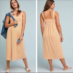 ANTHROPOLOGIE Yardley Striped Summer Dress Pure + Good Size medium like new maxi